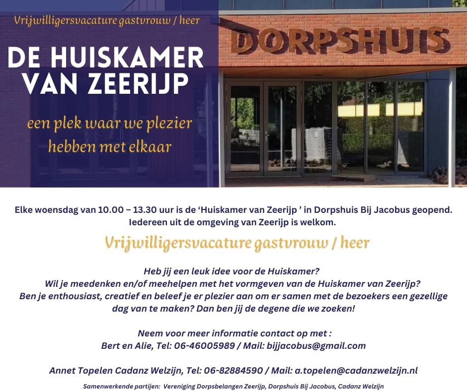 vacature dorpshuis